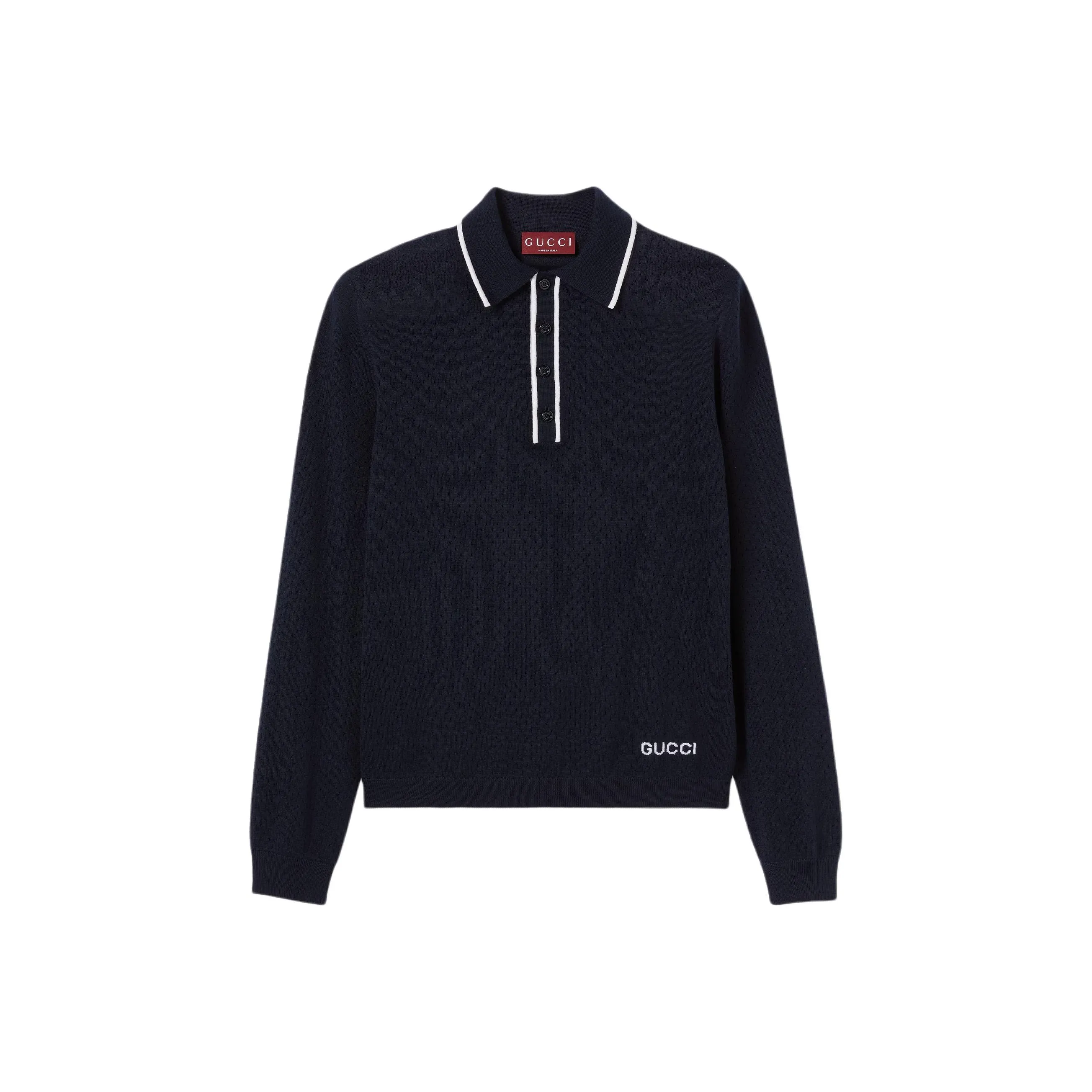GUCCI Polo Shirts Men's Blue