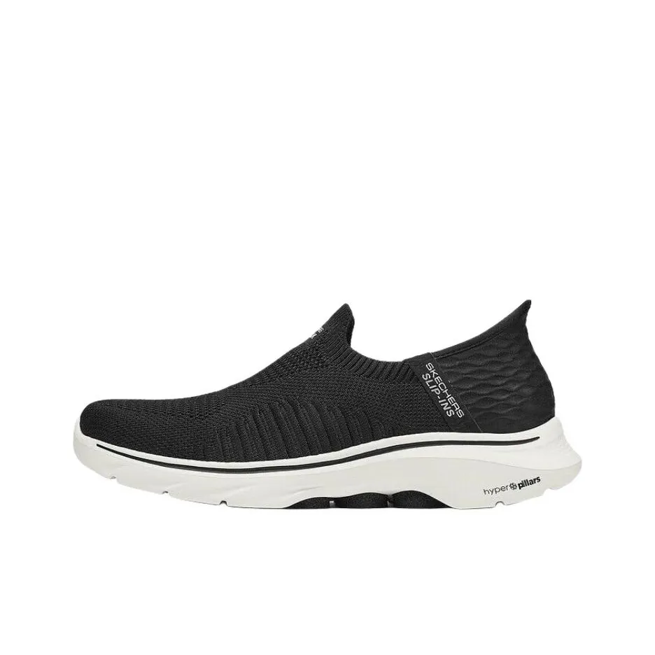 Skechers GO WALK 7 Low Top Casual guidan shoes Men's Black White