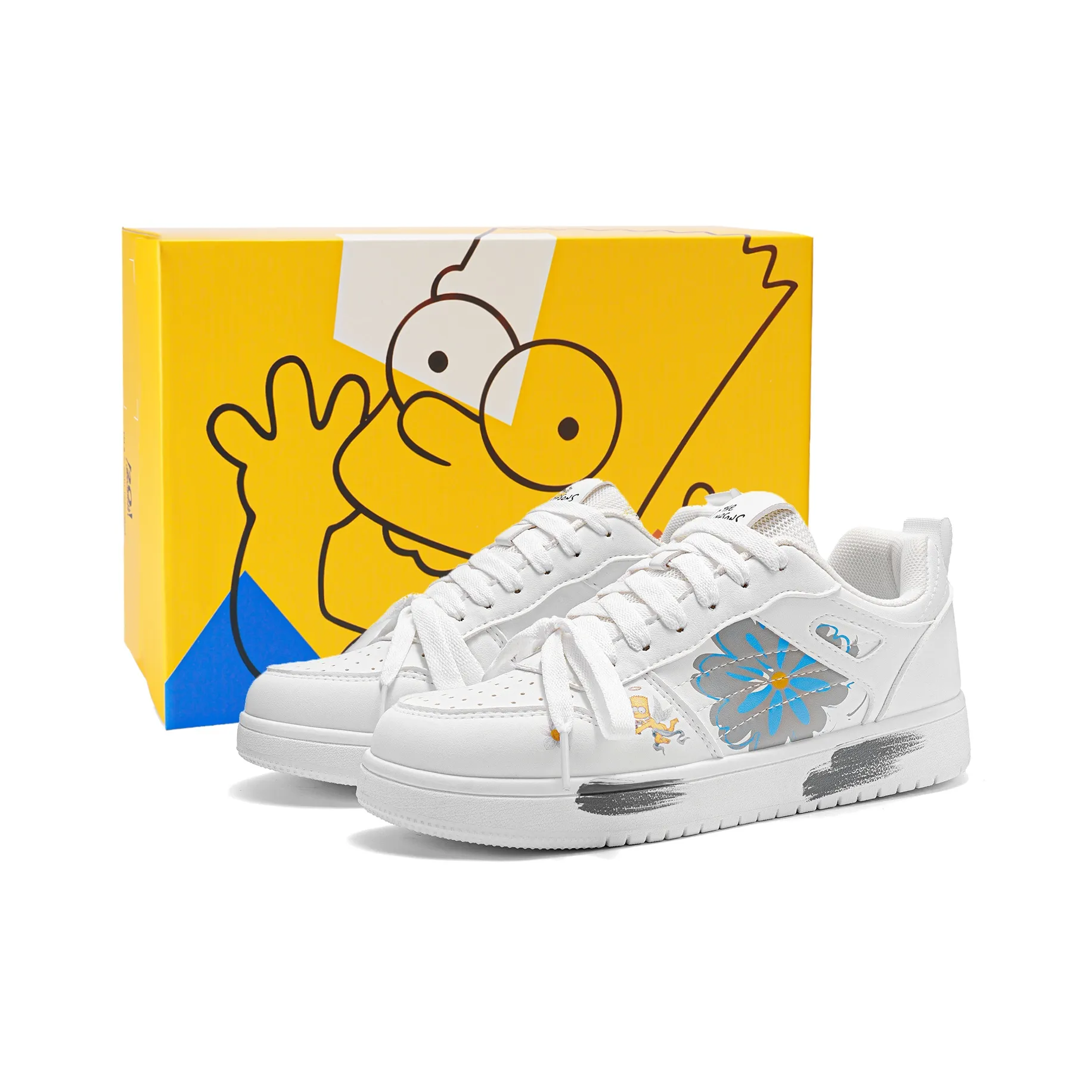 The Simpsons Anti Slip Wear Resistant Low Top Skateboard Shoes Unisex