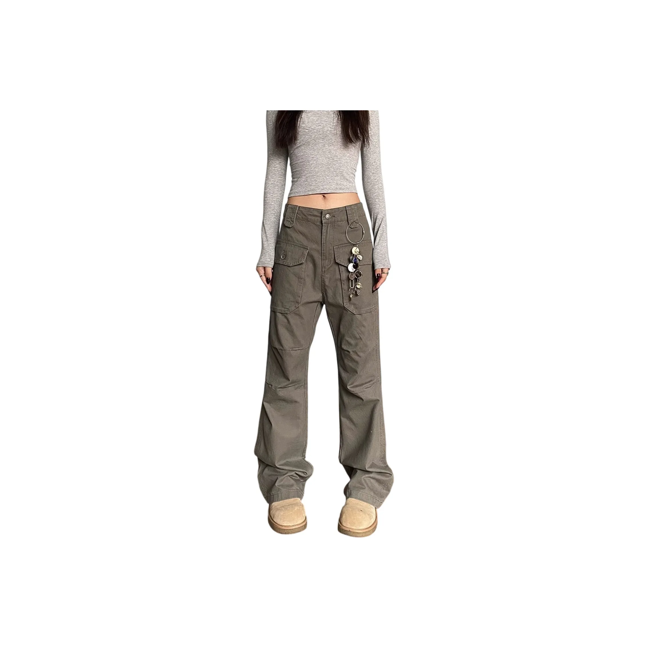 River Island Petite Jeans skinny a vita alta con strappo sul ginocchio azzurro autentico