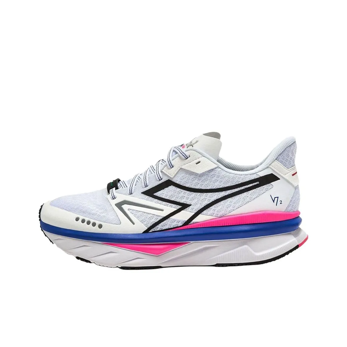 Diadora ATOMO V7000 Anti Slip Wear Resistant Low Top Casual Running Shoes Men's White
