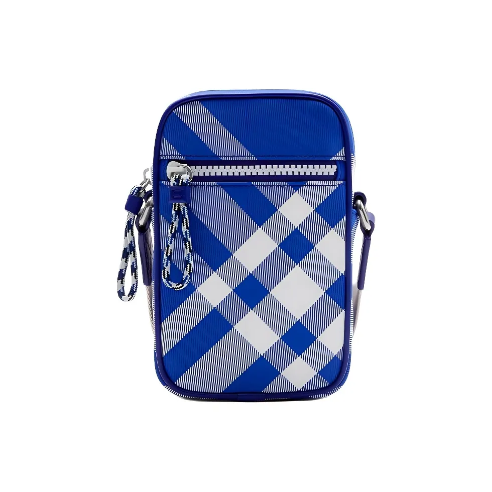 Burberry Полиамид с кожаной отделкой Чехол для телефона Сумка через плечо Детская Рыцарь Синий