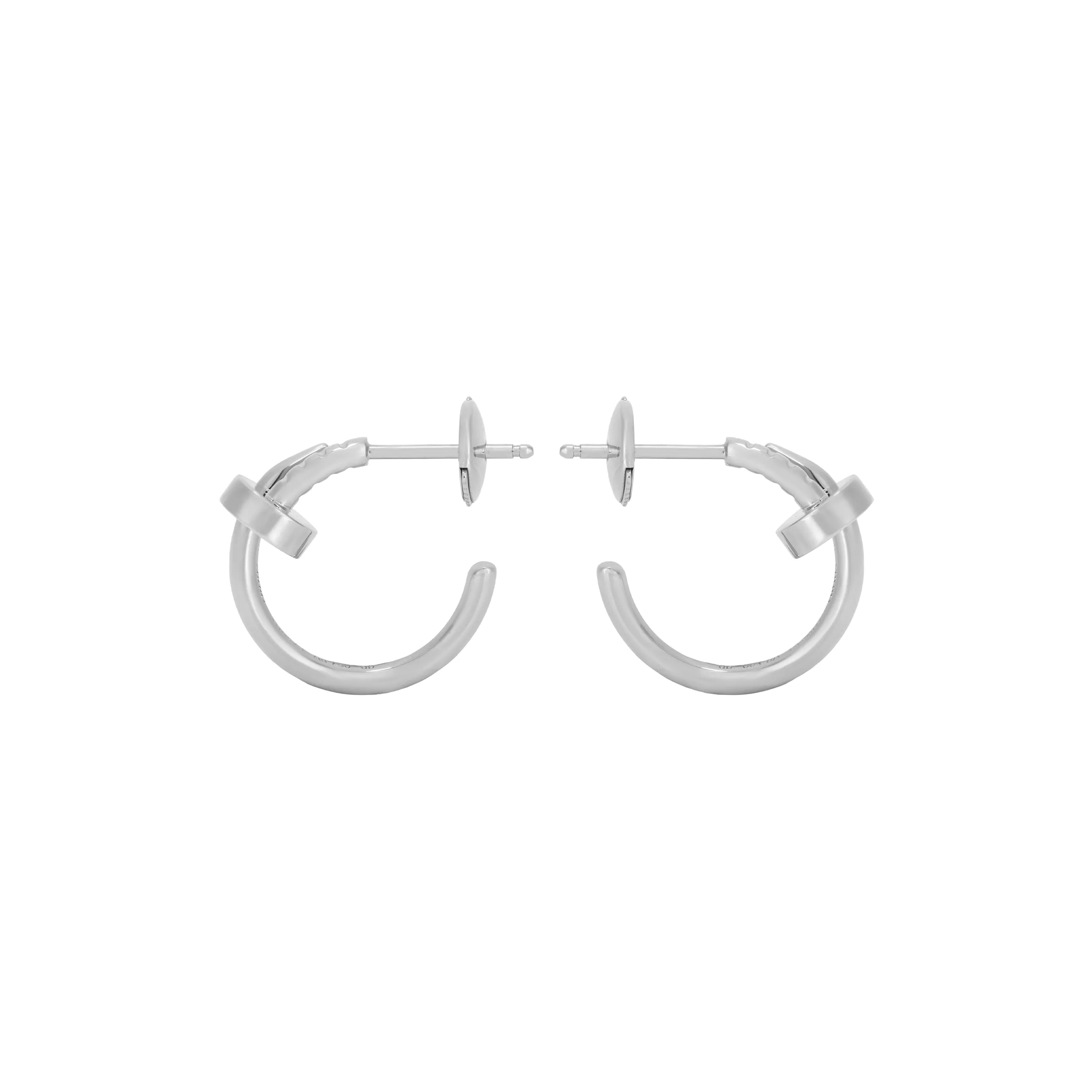 CARTIER 18K White Gold Earrings Women's