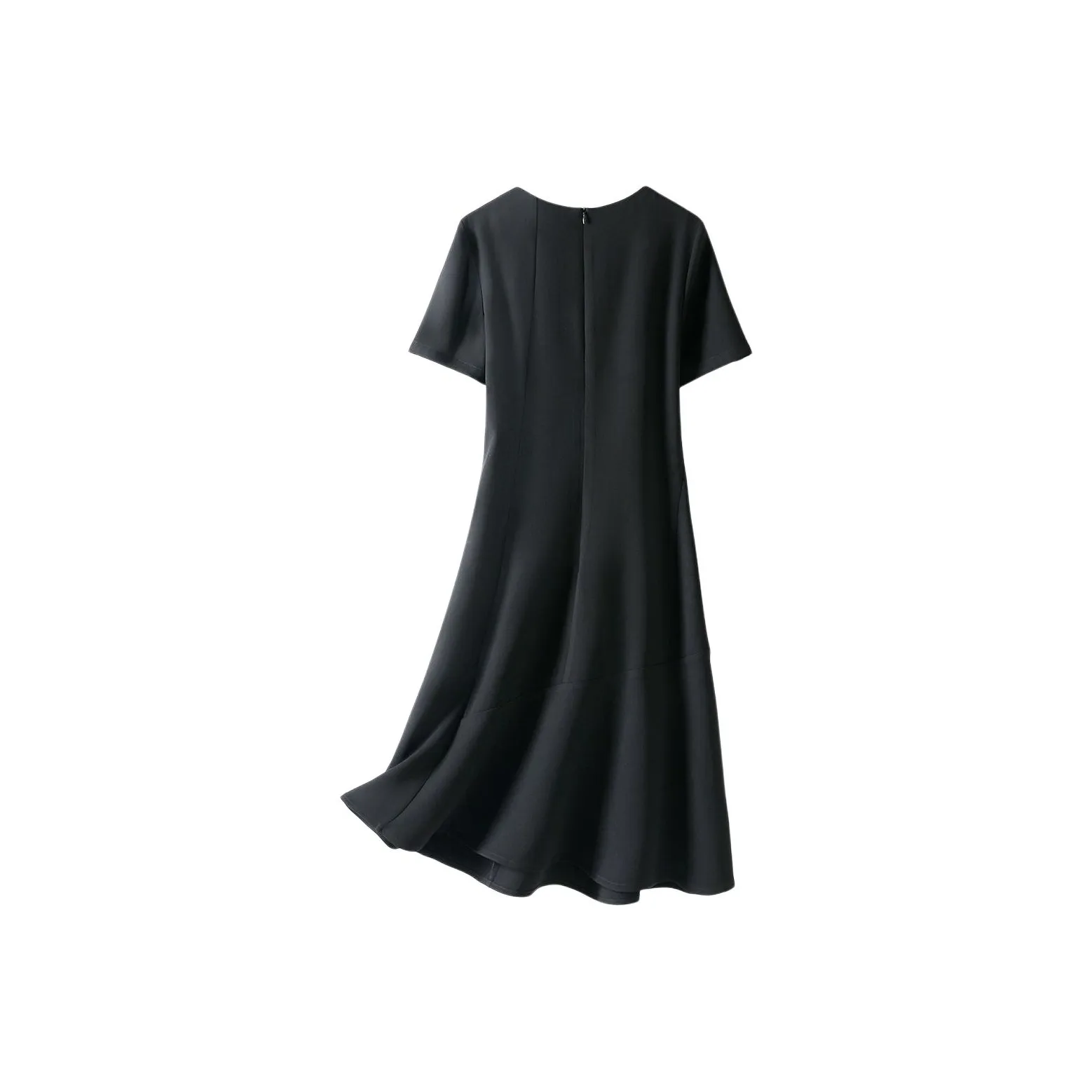 IHIMI Короткий рукав Платье Женское Классическое черное