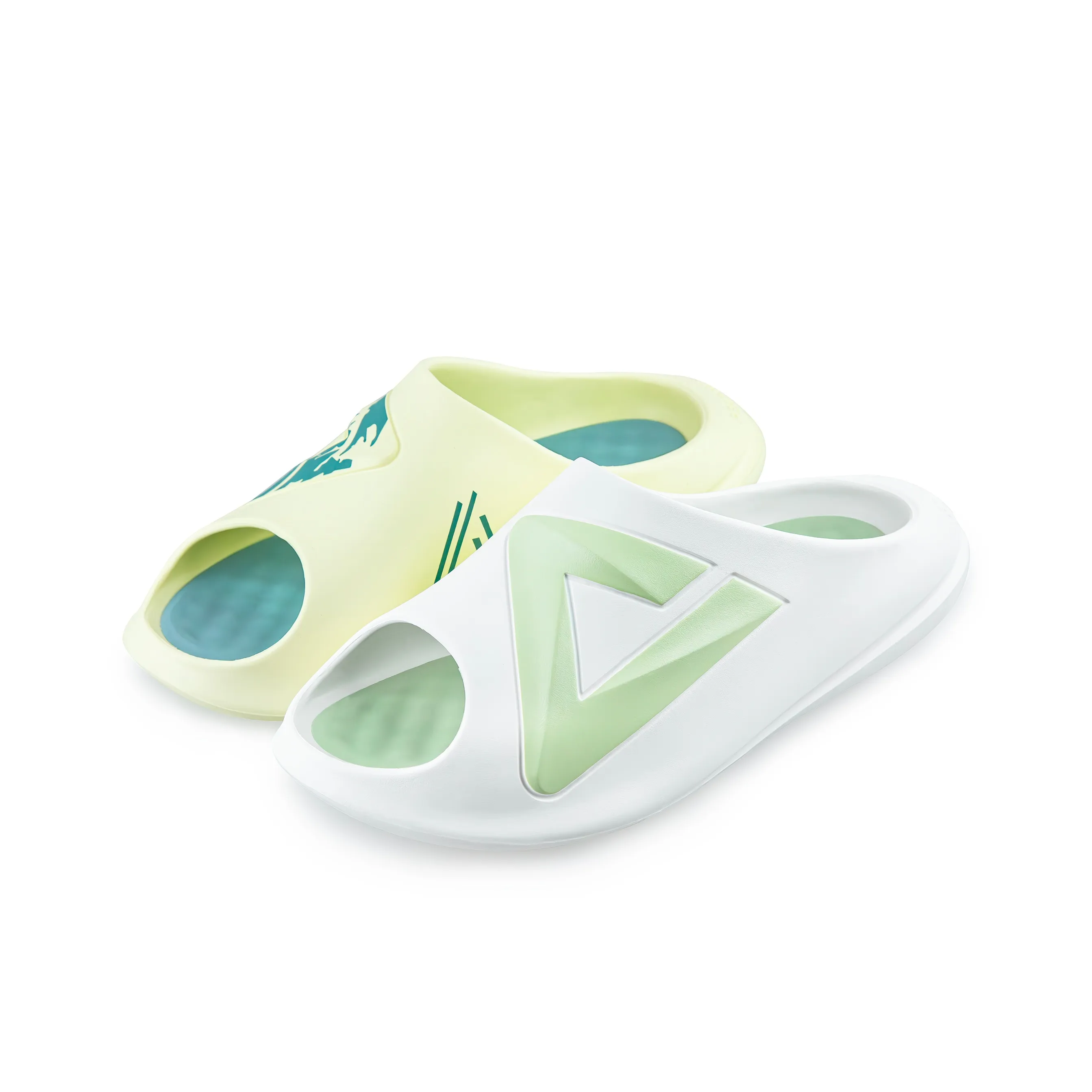 PEAK Very Small Fat Drag Тихий Противоскользящий Устойчивый к истиранию Амортизация Слипоны Мужской Белый Зеленый Несовпадающие