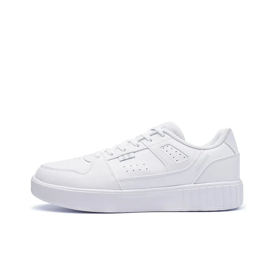 361° Anti Slip Wear Resistant Low Top Skateboard Shoes Men's White Gray