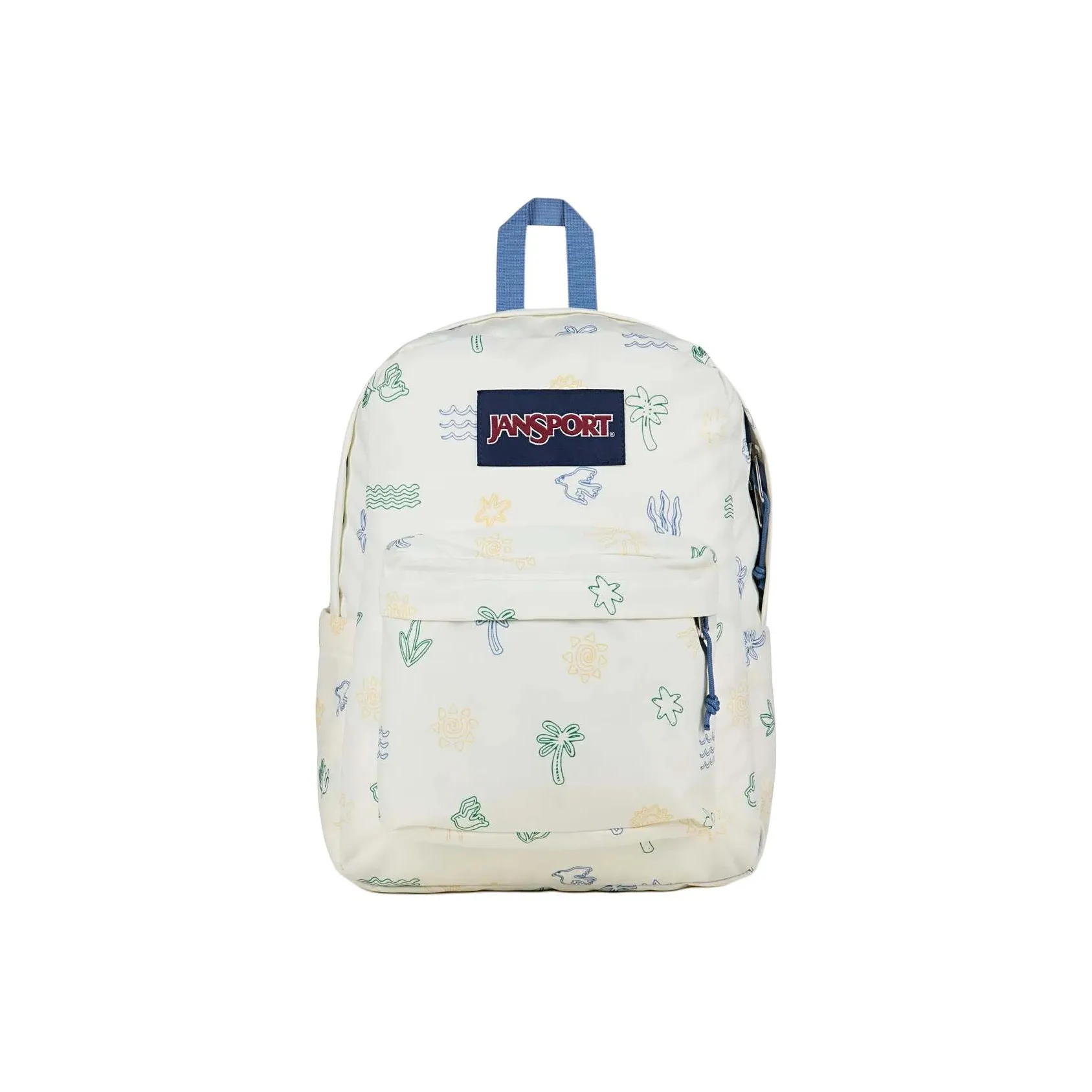 Jansport Полиэстер Рюкзак Маленький Унисекс Белый и Зеленый
