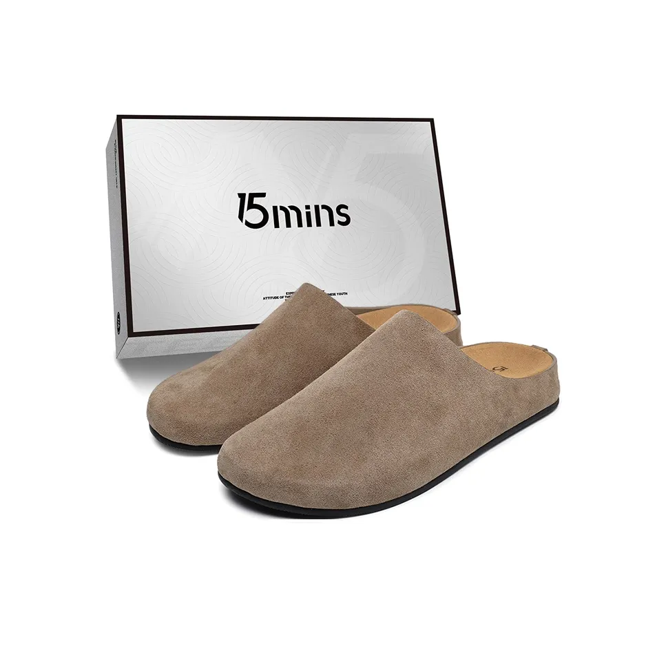 15 MINS Резиновая подошва Домашние тапочки Унисекс