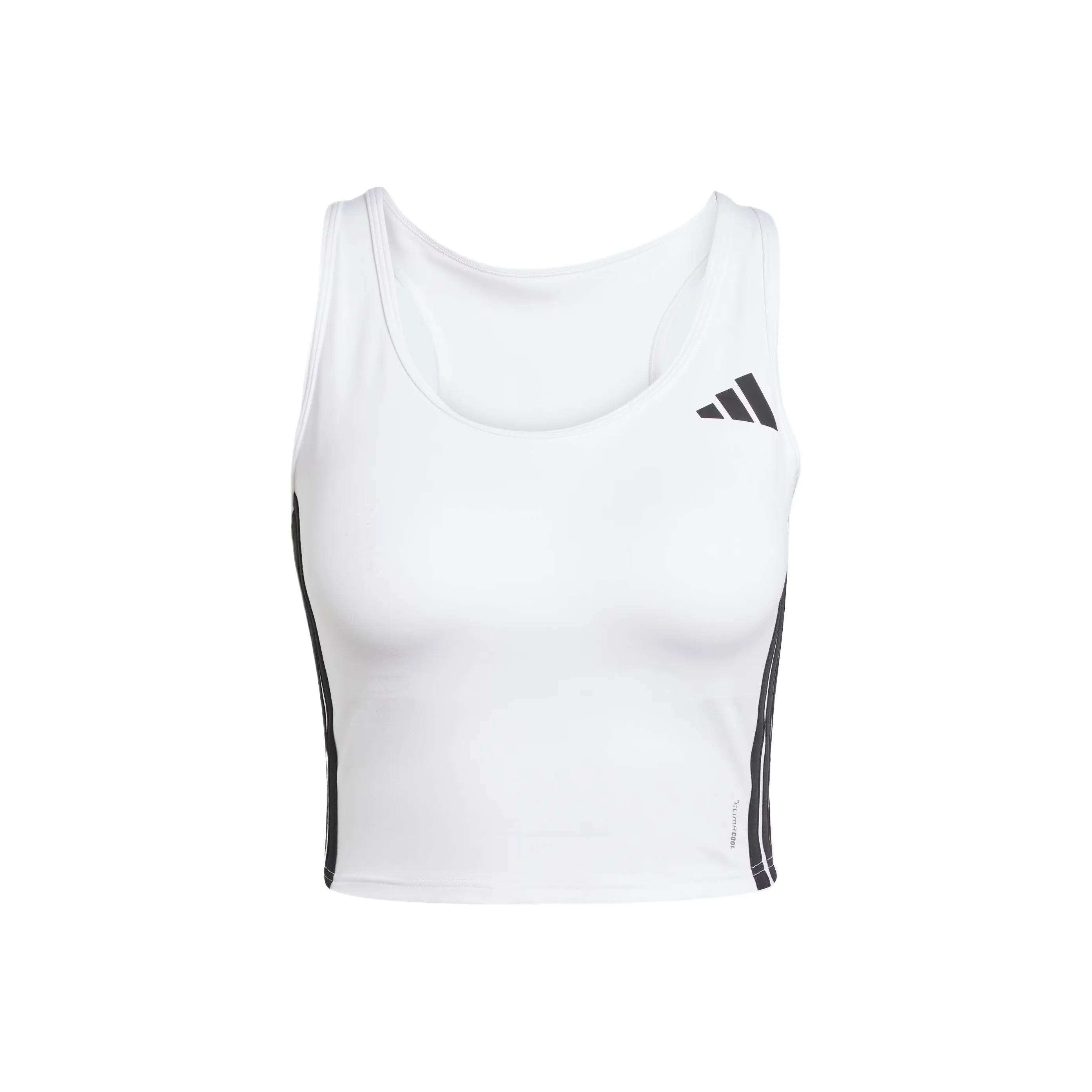 Adidas Free Shipping With AdiClub Train Essentials 3 Stripes Crop Tank Top