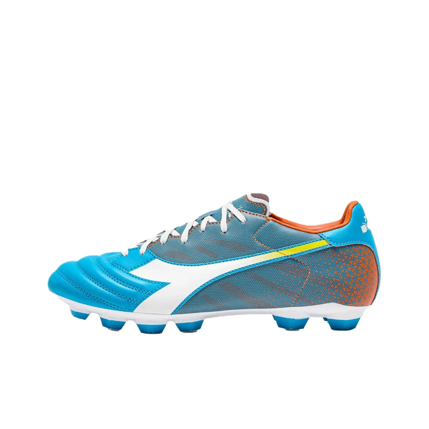 Diadora FG Firm Ground Cushioning, Wear Resistant Soccer Shoes Men's Blue