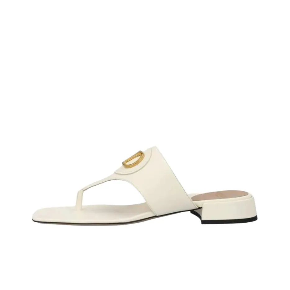 Valentino GARAVANI Slip Resistant Flip Flops Women's Ecru