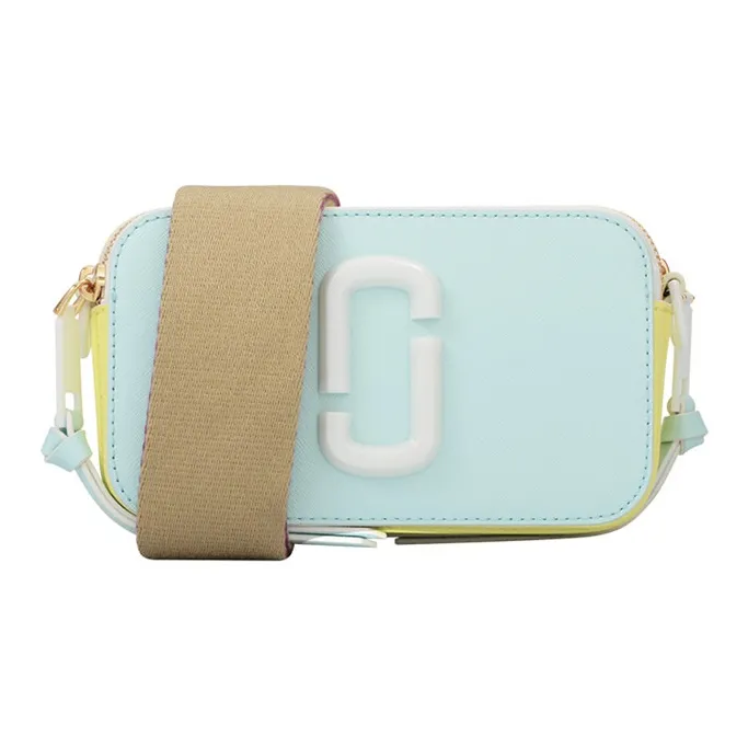 MARC JACOBS Корова Кожа Camera Сумка Сумка через плечо Женская Светло-Синяя