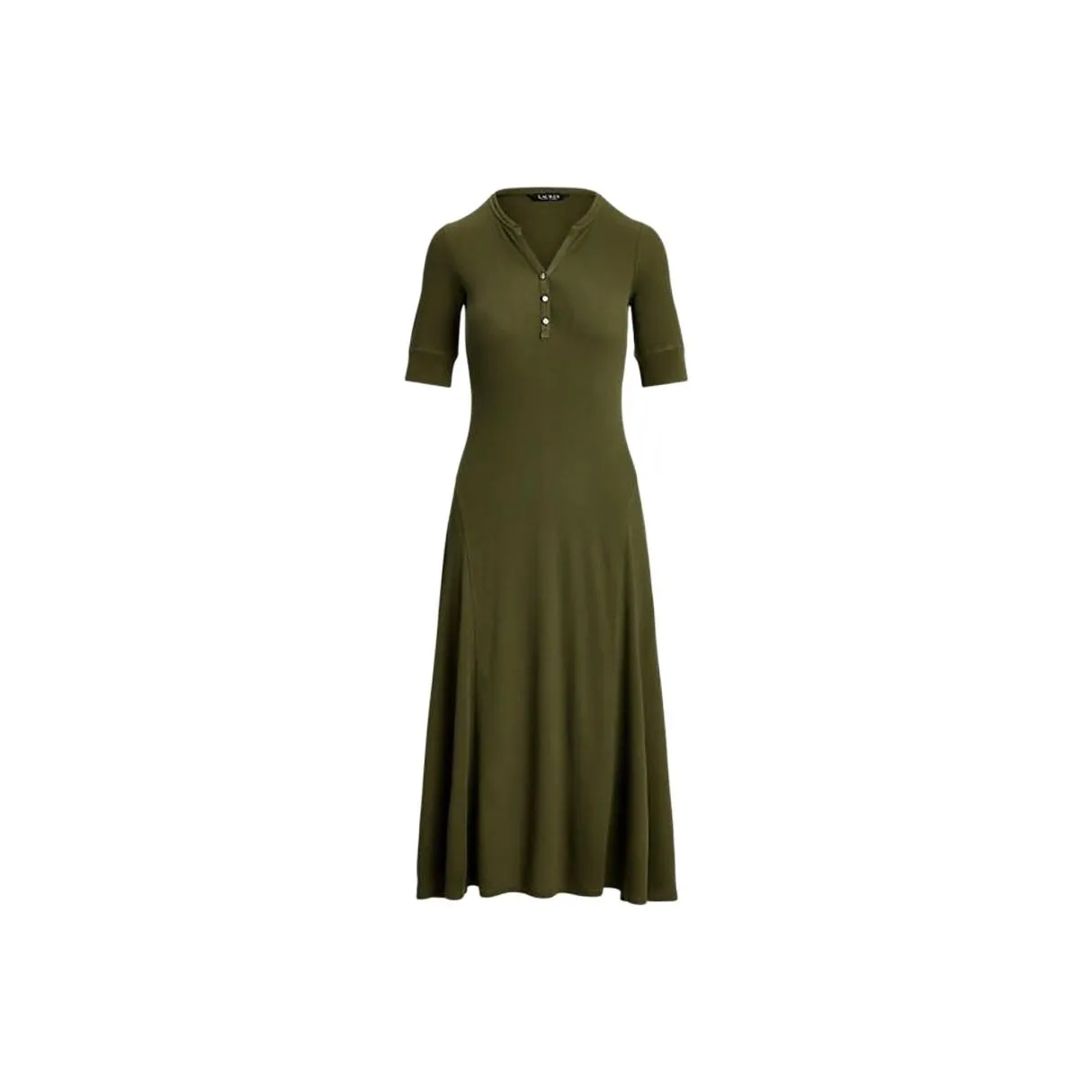 LAUREN RALPH LAUREN Short Sleeved Dress Women's Green