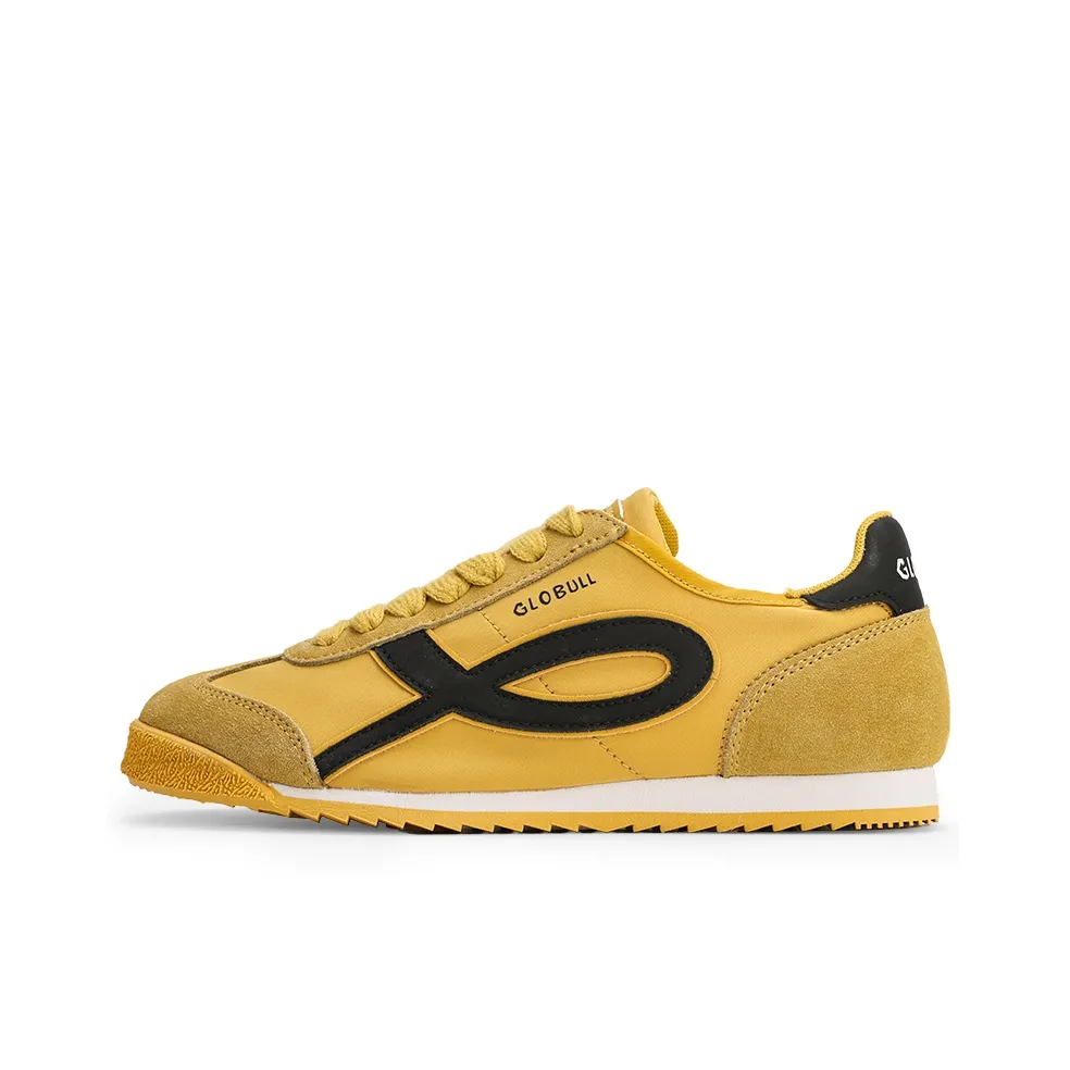 GLO BULL Cortez Spent Shoes German Army Trainers Cushioning, Breathable, Lightweight Low Top Casual Spent Shoes Men's Yellow Black