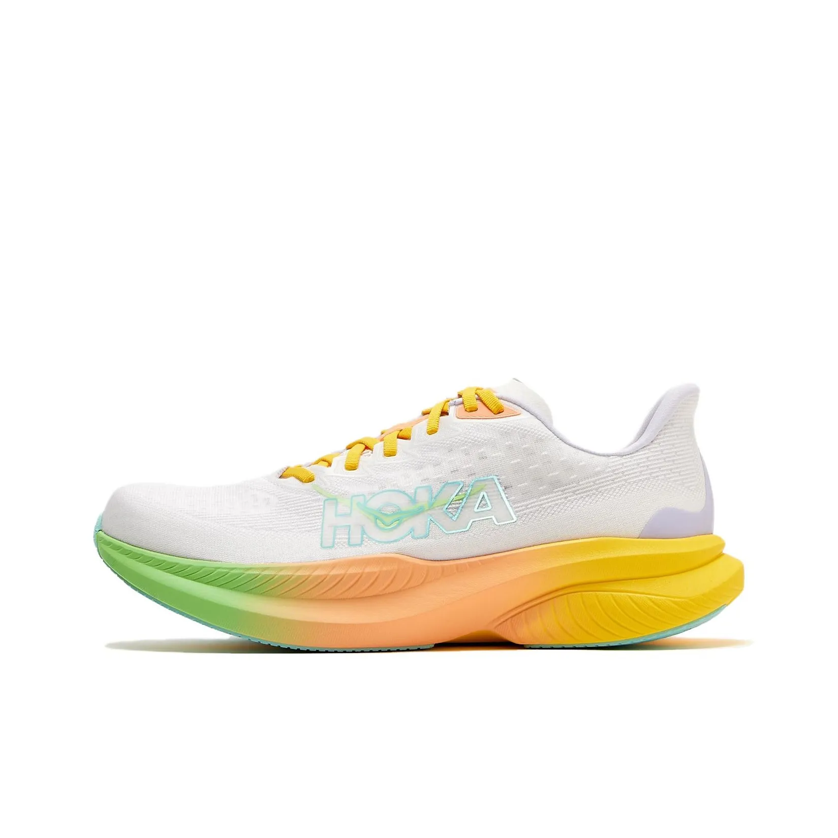 Nike Running Breathe T-shirt - Blanc MACH 6 Anti Slip Wear Resistant Low Top Running Shoes Men's Frost White