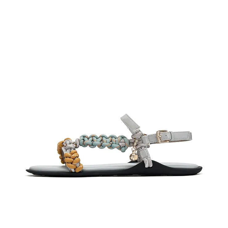 73Hours Кремовый Soda One Ремешок Сандалии 3 см Женские Серый