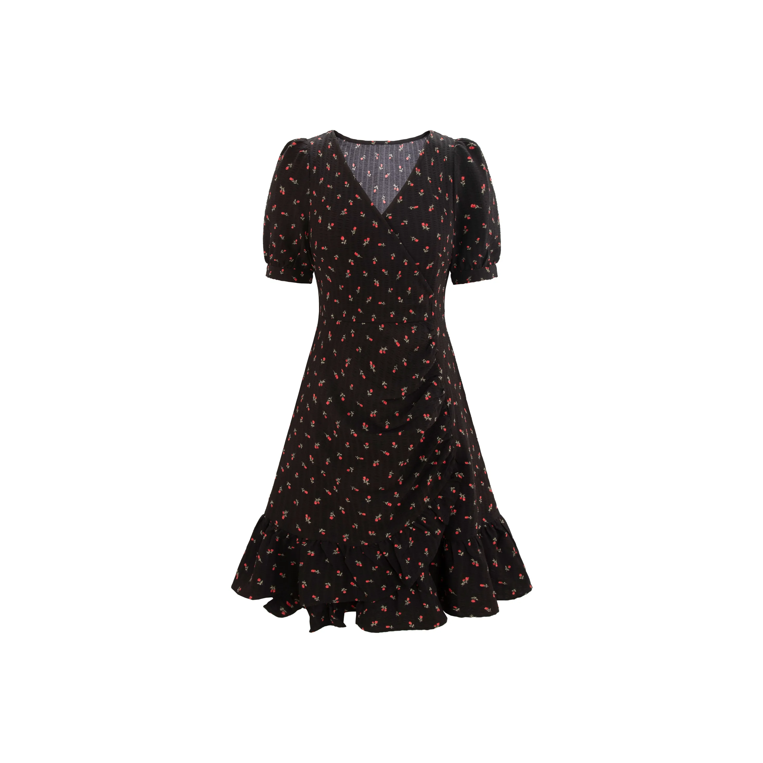 UNIFREE Короткий рукав Платье Женское Черное