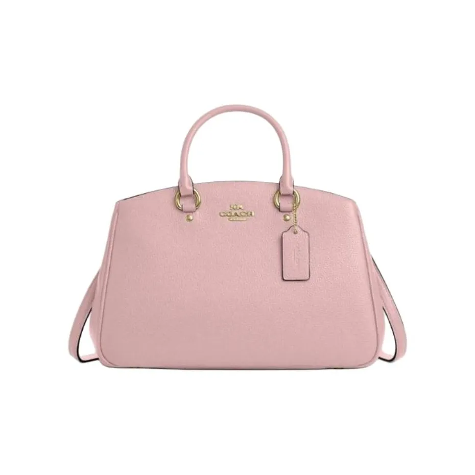 COACH Pebble Leather Shoulder Bag, Crossbody Bag, Handbag Tubas Women's Pink