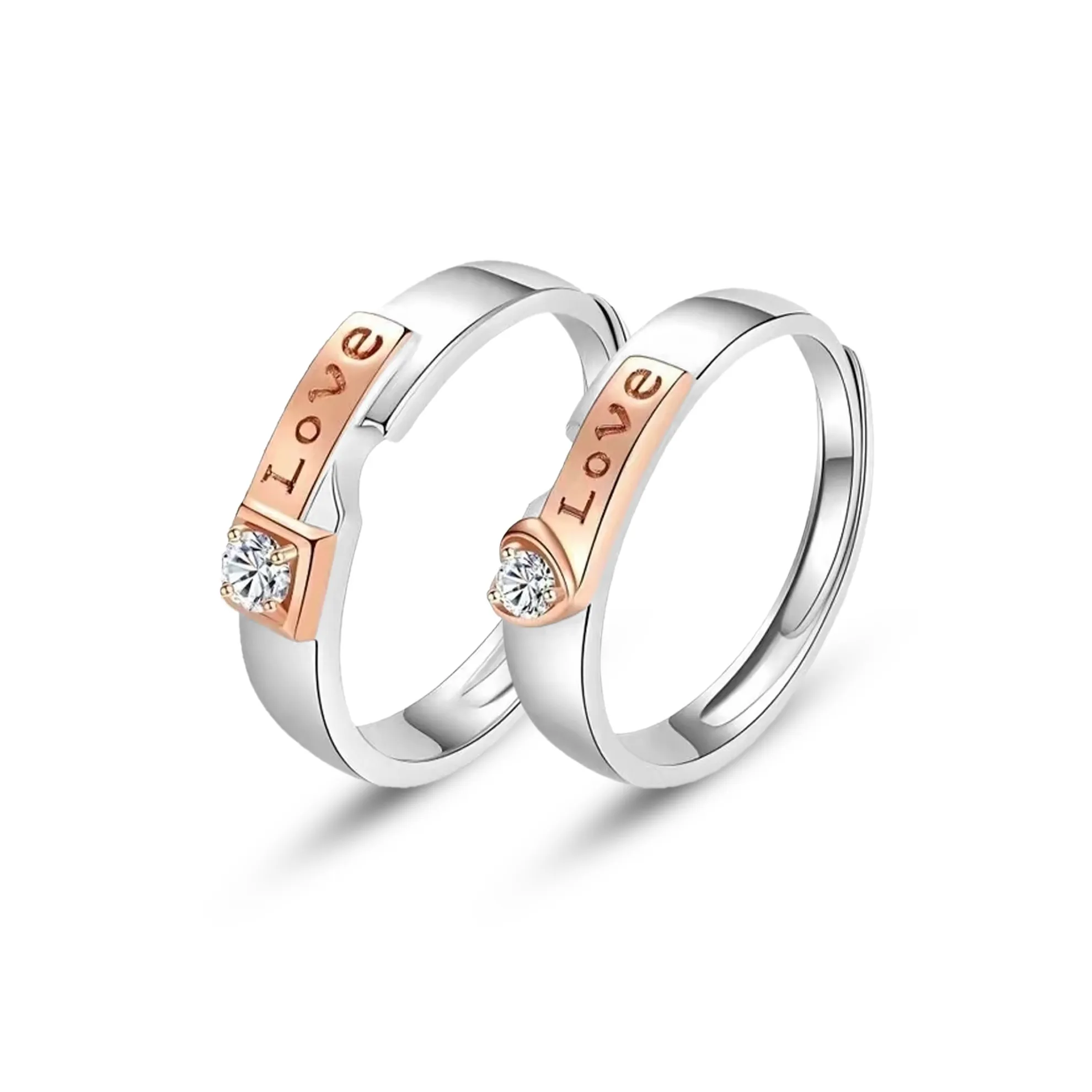 CARLHEIM S925 Silver Couple Rings Ring Unisex