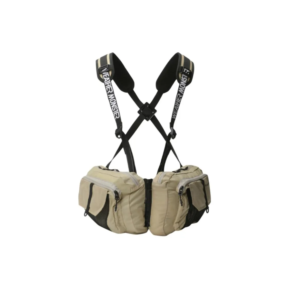KOLON SPORT Polyester Backpack Regular Unisex Beige