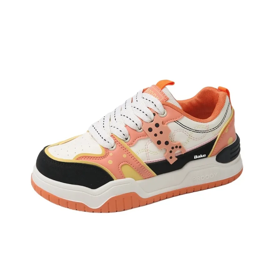 Bake Slip-resistant Abrasion-resistant Low Top Skateboard Shoes Women's Бейсик BAKE противоскользящие устойчивые к истиранию низкие топ скейтборд обувь для женщин