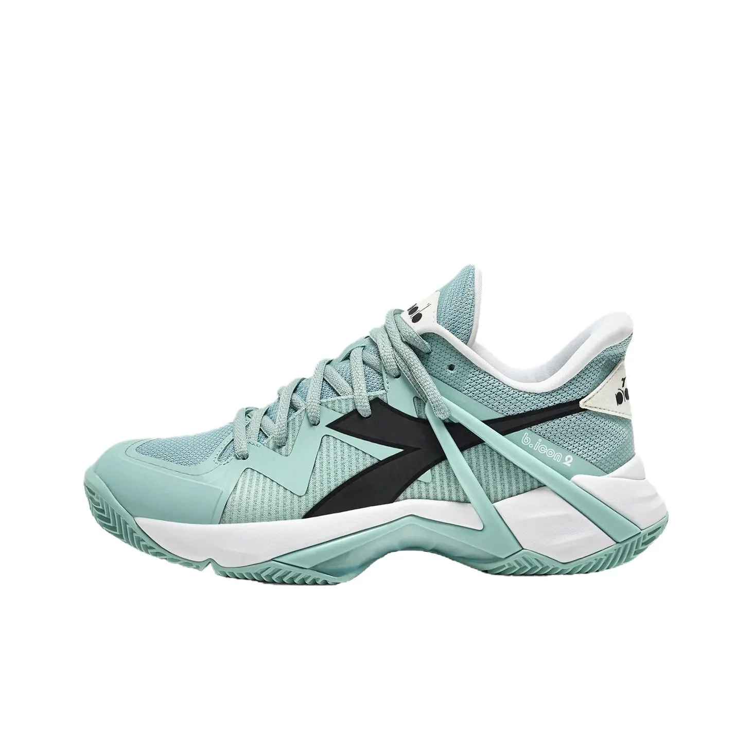 Diadora Cushioning, Wear Resistant Low Top Tennis Shoes Women's Light Green