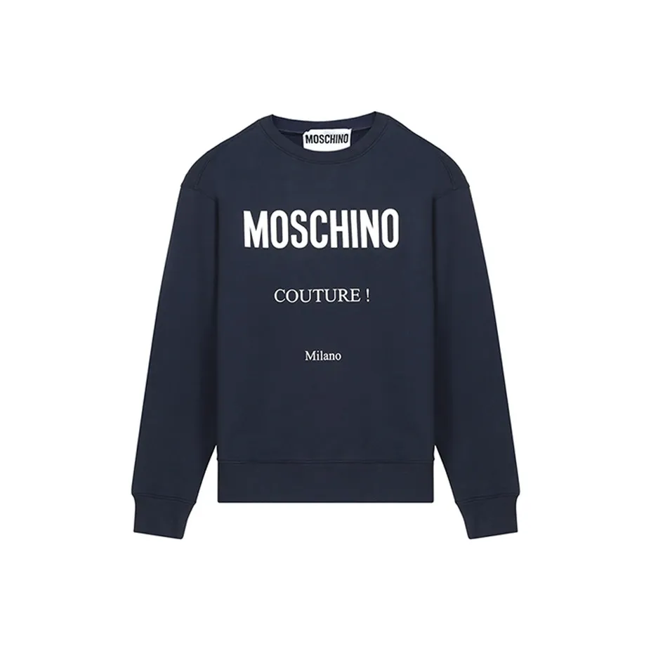 MOSCHINO Темно-синий Мужские Свитшоты