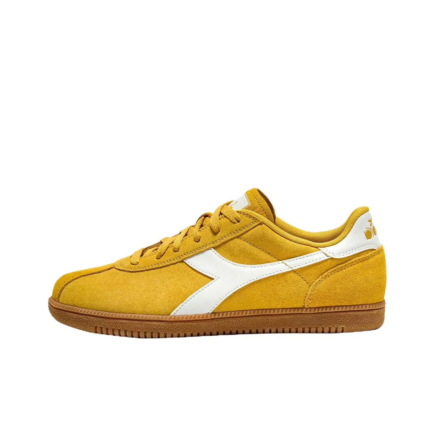 Diadora Anti Slip Wear Resistant Low Top Skateboard Shoes Men's Yellow