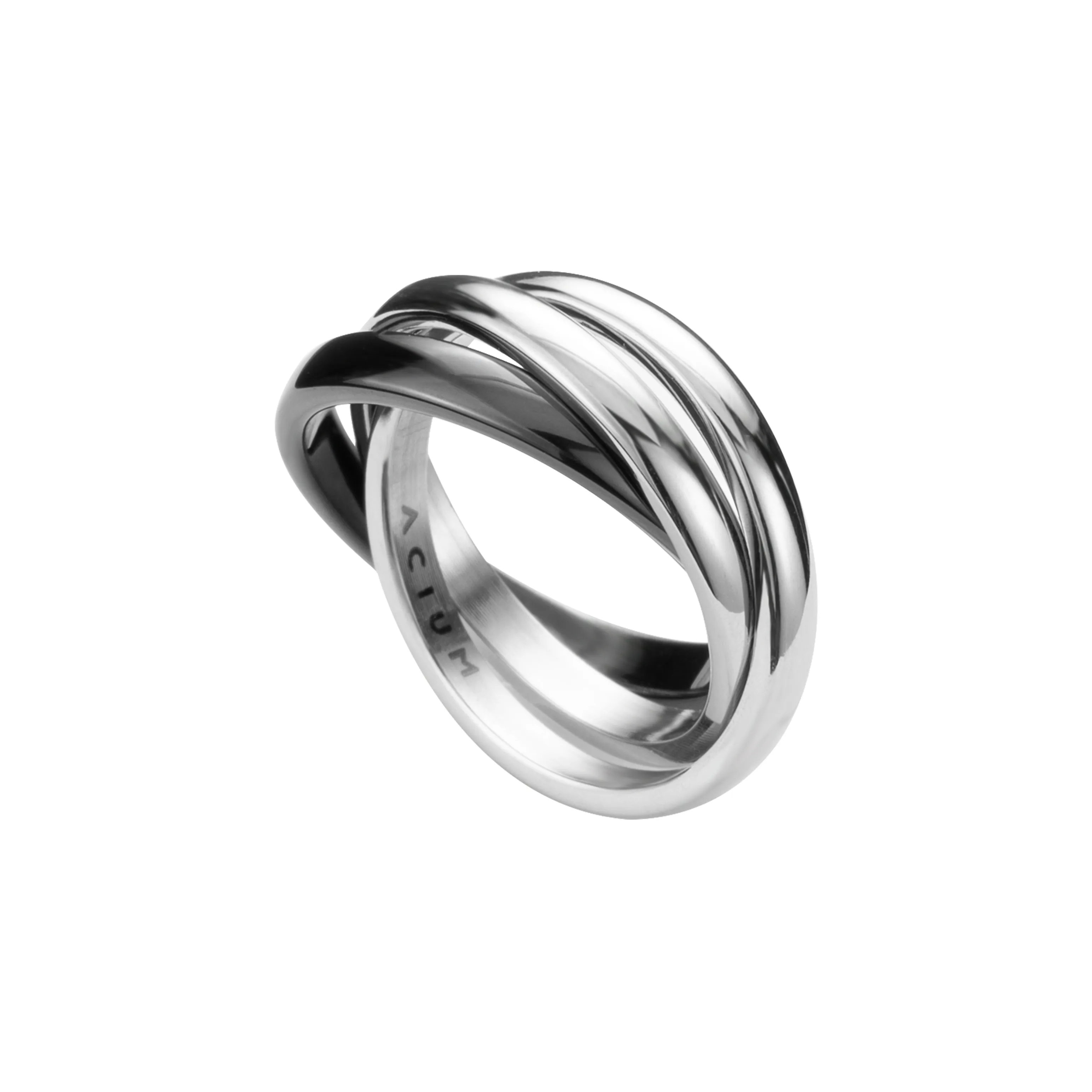 ACIUM Luxury Fashion Minimalist Space Ceramic Love Confession FOREVER Love Ring Unisex