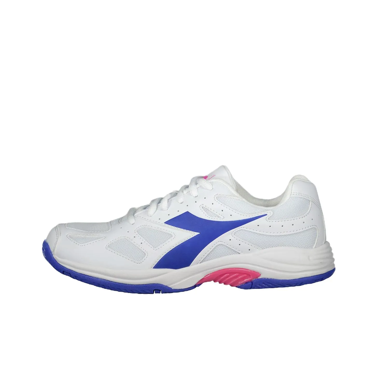 Diadora Anti Slip Wear Resistant Low Top Training Shoes Women's White