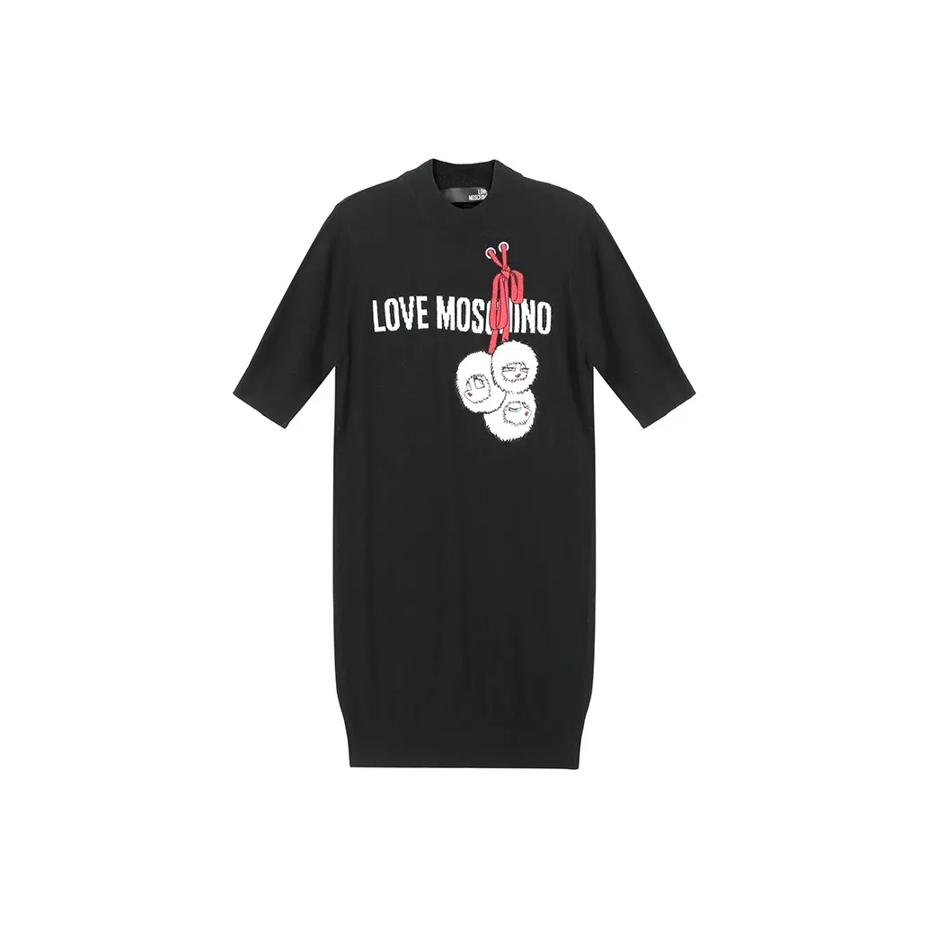 LOVE MOSCHINO Короткое платье с короткими рукавами женское