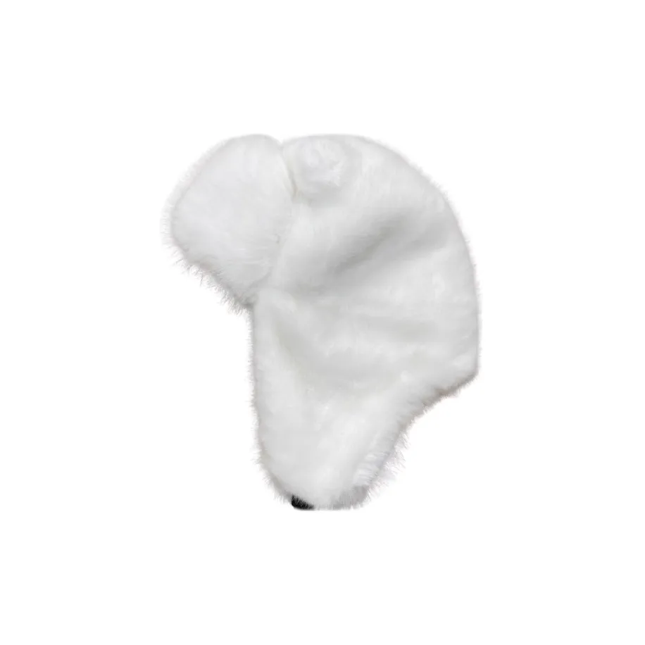 KKV Полиэстер Шапки-ушанки Унисекс Белый
