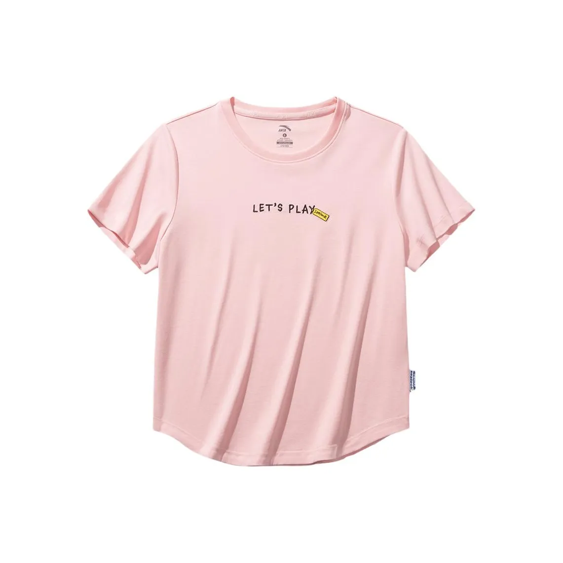 ANTA x HAIBAOKANKAN LIANMINGKUAN Sports Life Collection T-рубашка Женская Прозрачная Сливовый Пудра