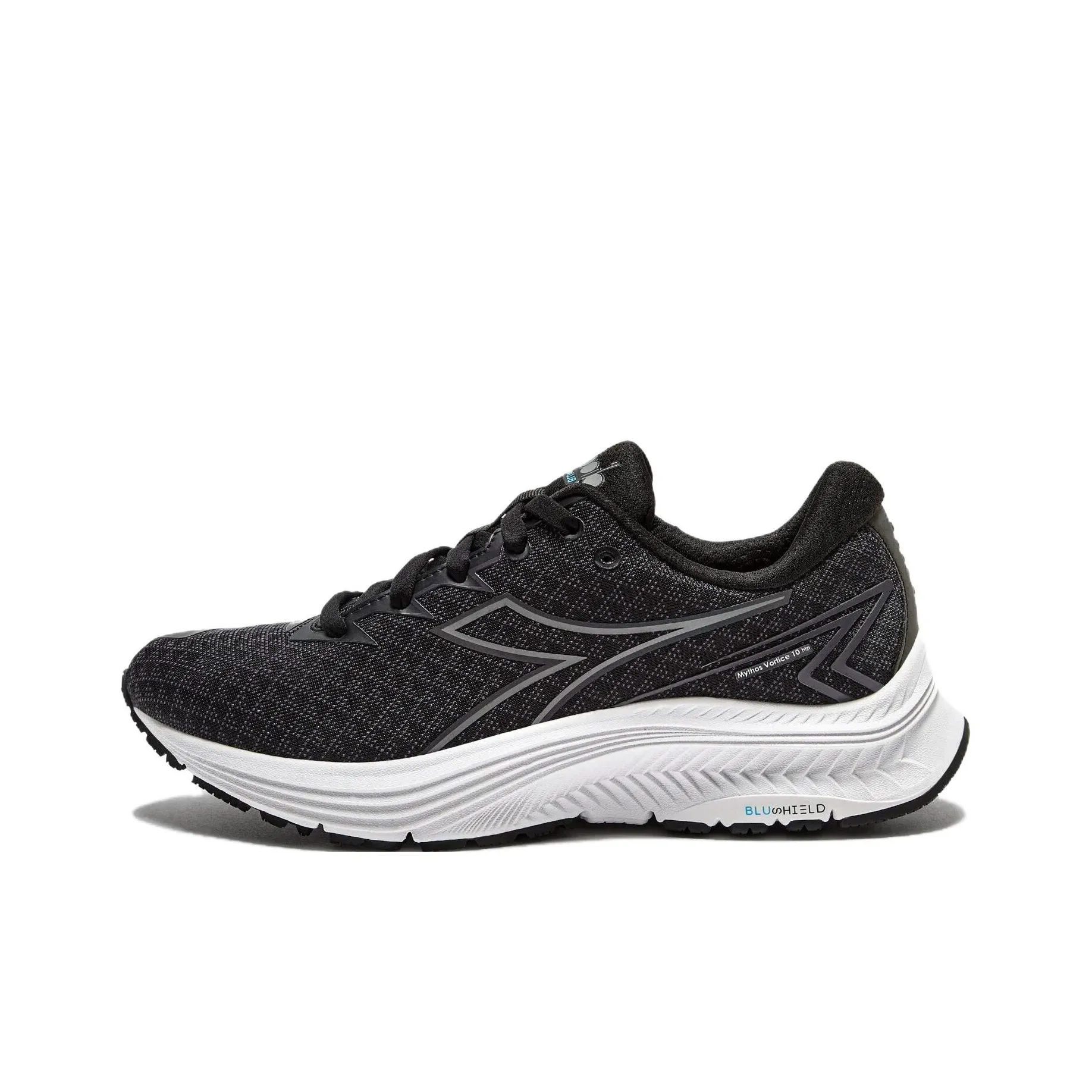 Diadora Anti Slip Wear Resistant Low Top Casual Long Distance Running Shoes Women's Black