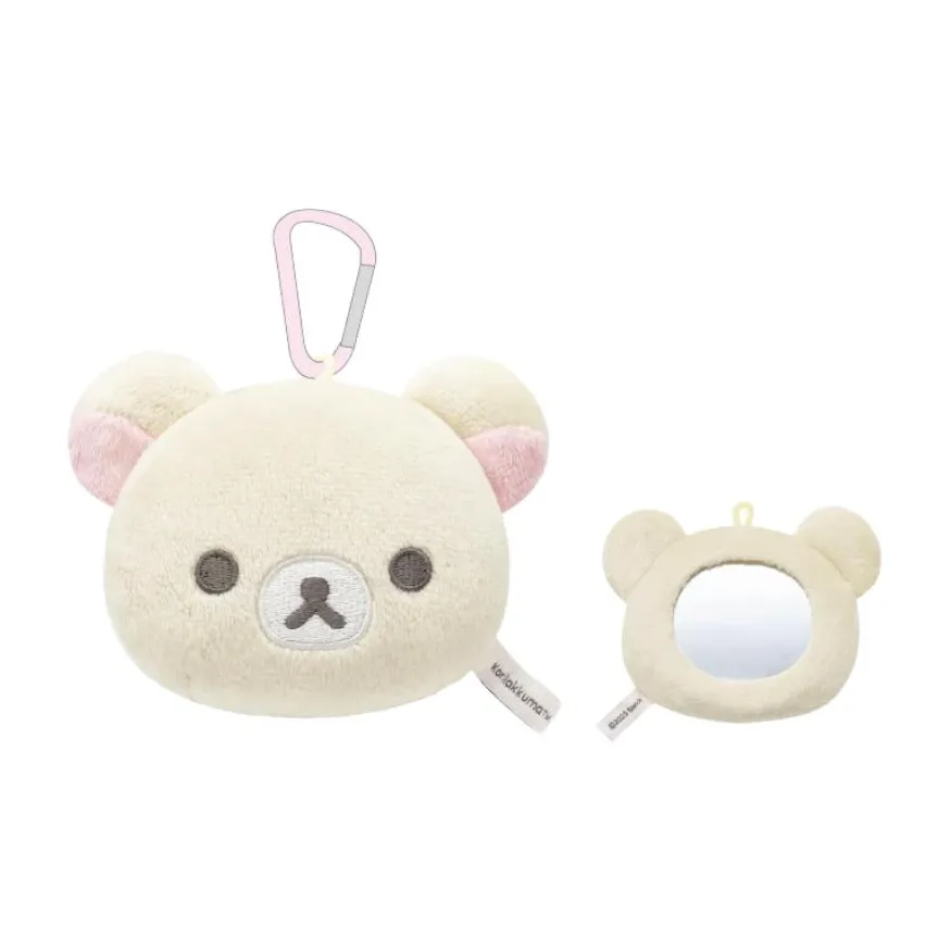 SAN X Relaxed And Fluffy Bear LIKE Зеркальце Талисман Куклы Плюшевый Подвеска 9 см Рекомендуемый рост