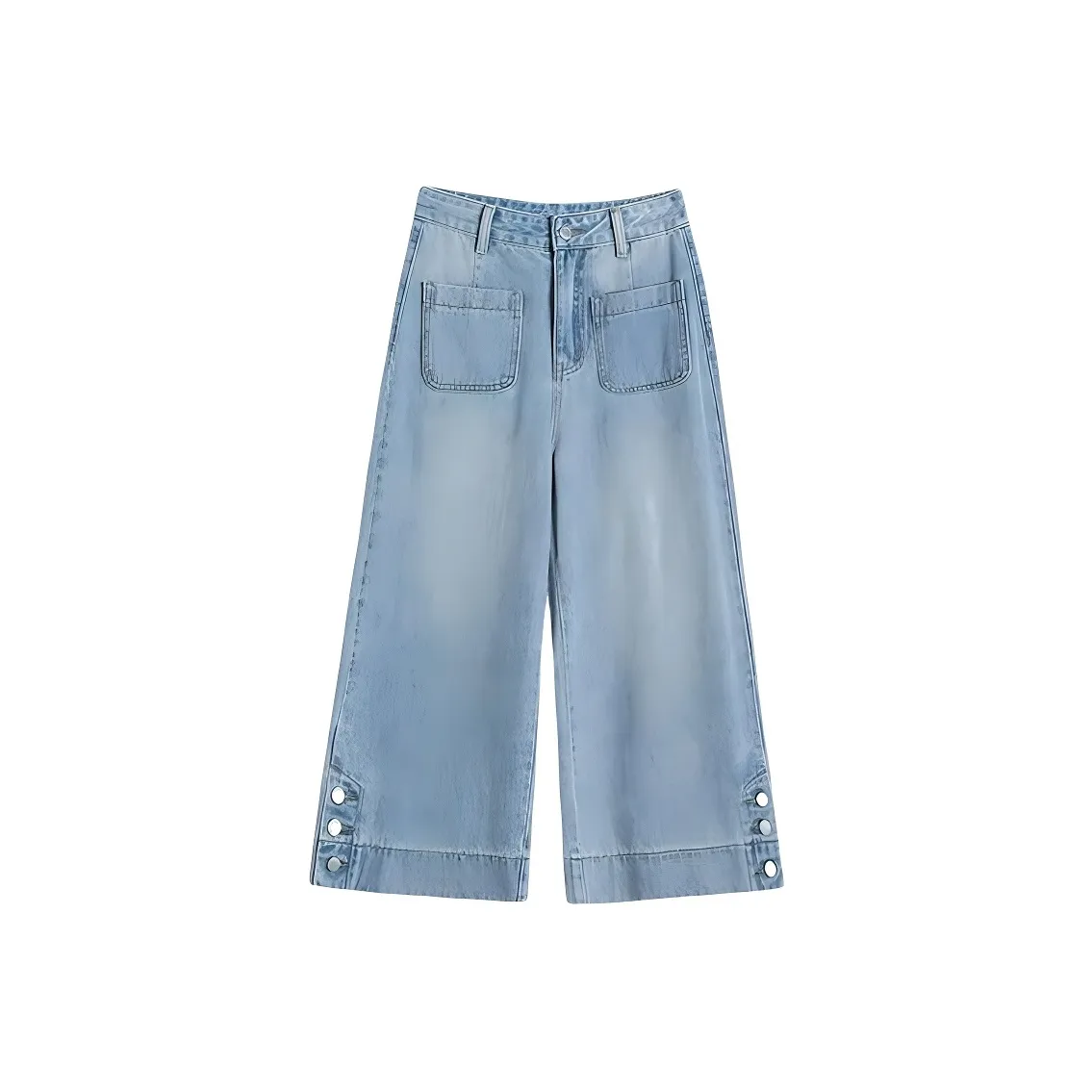 ORANDOR WEAR Винтажные синие обрезанные брюки женские джинсы