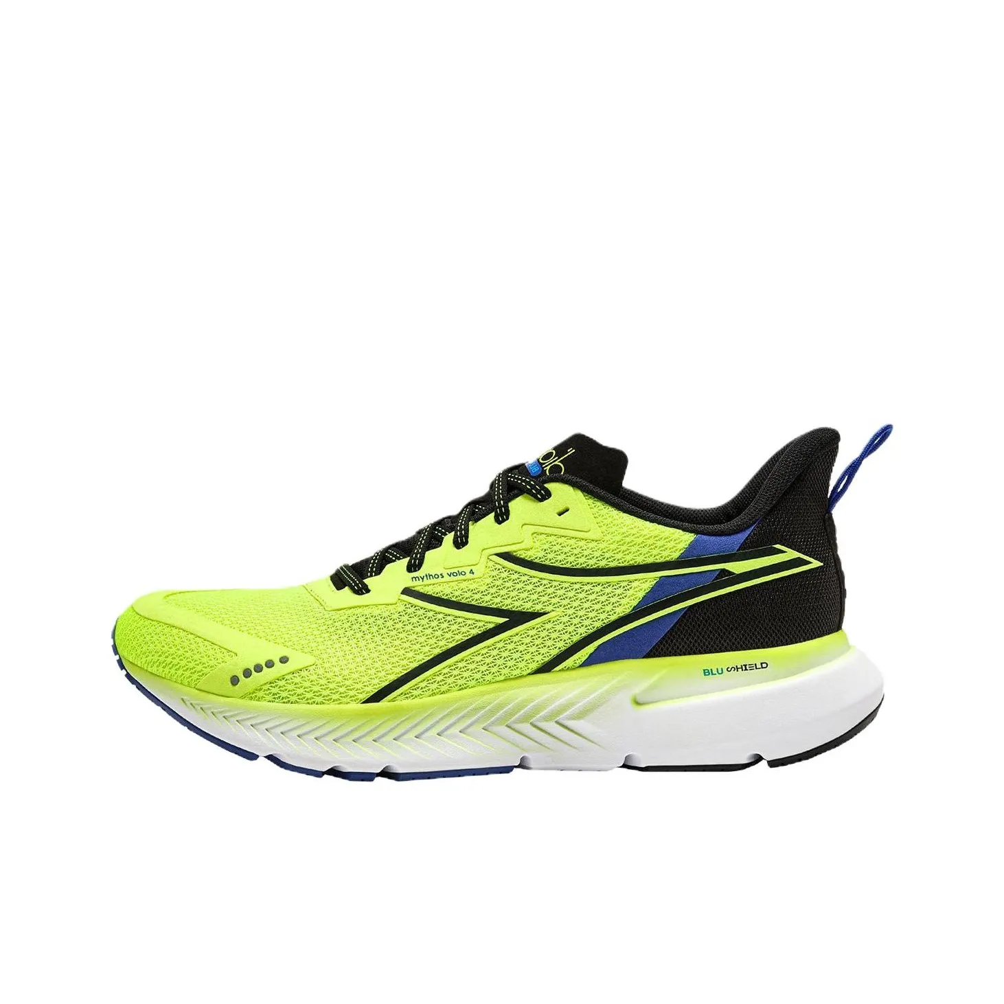 Diadora Anti Slip Wear Resistant Low Top Casual Running Shoes Men's Yellow