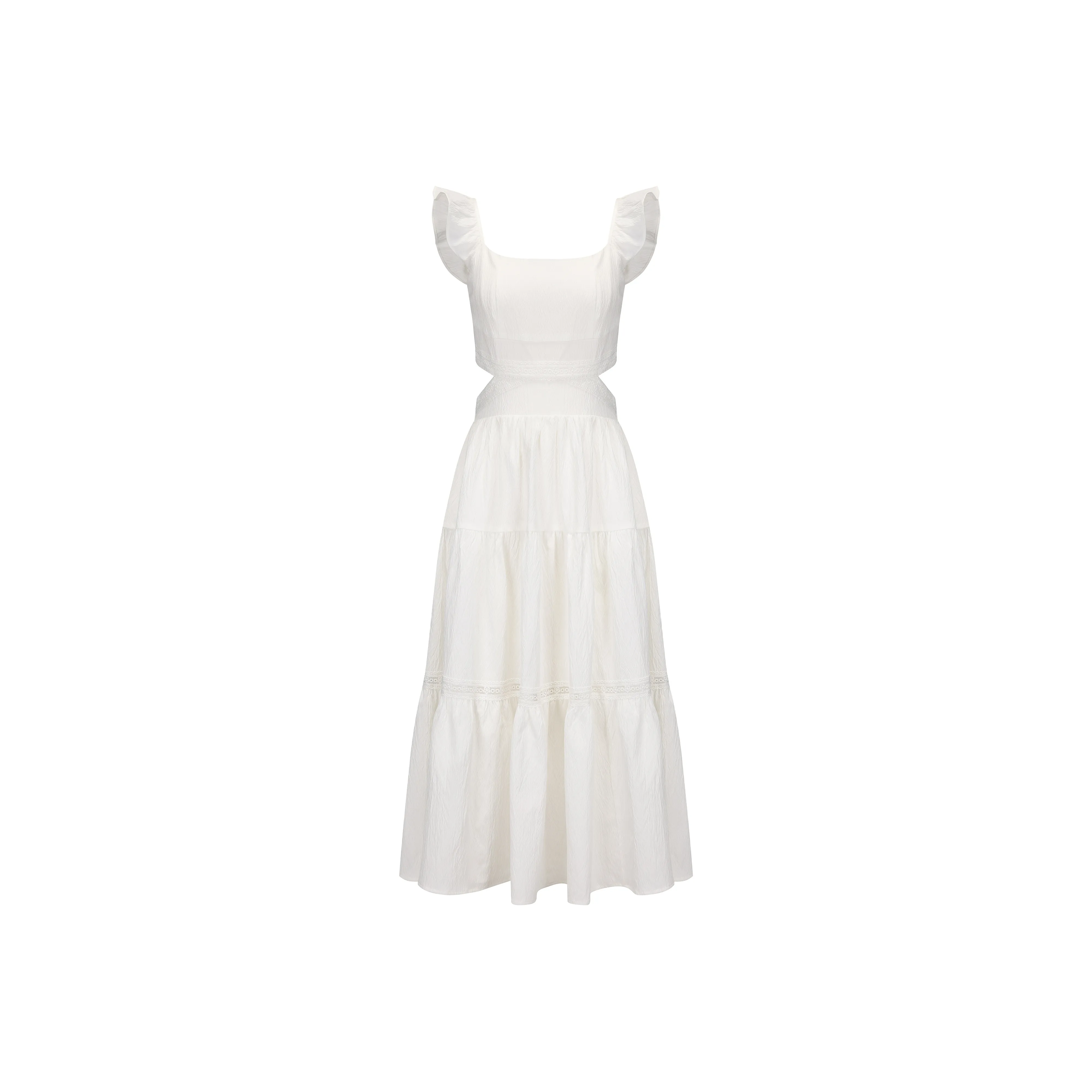 CHIWAWAMEME Кремово-белый Женские Слиплатья