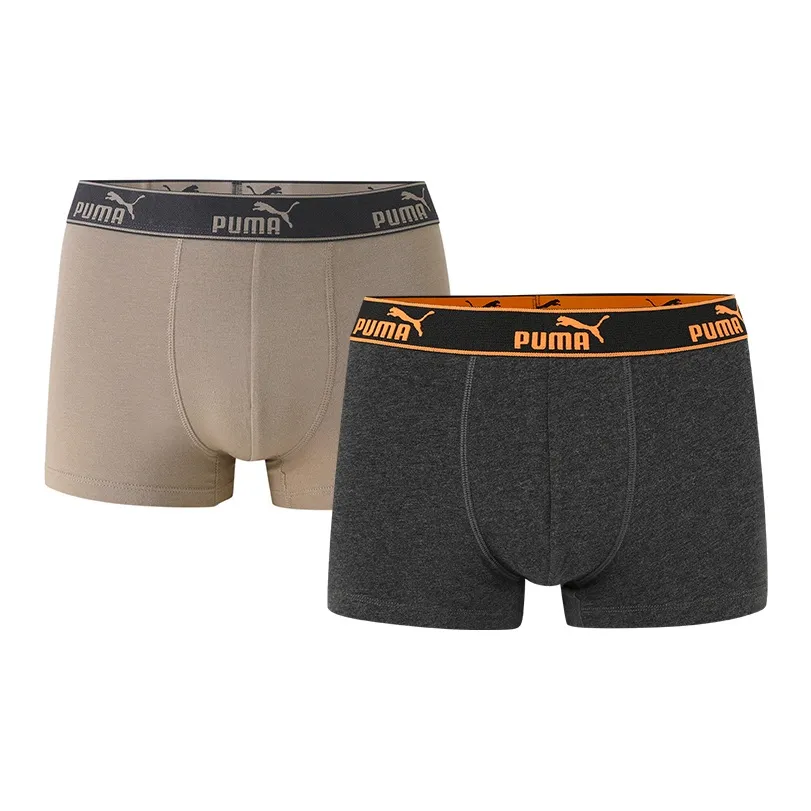 PUMA Коричневый/Фотиния Серый Мужские Боксеры