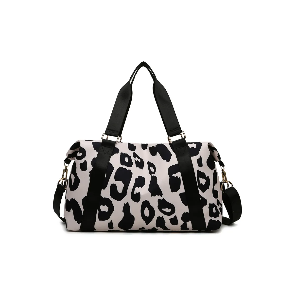 LETOO Oxford Crossbody Bag Travel Bag Storage Bag Unisex Black/Pink