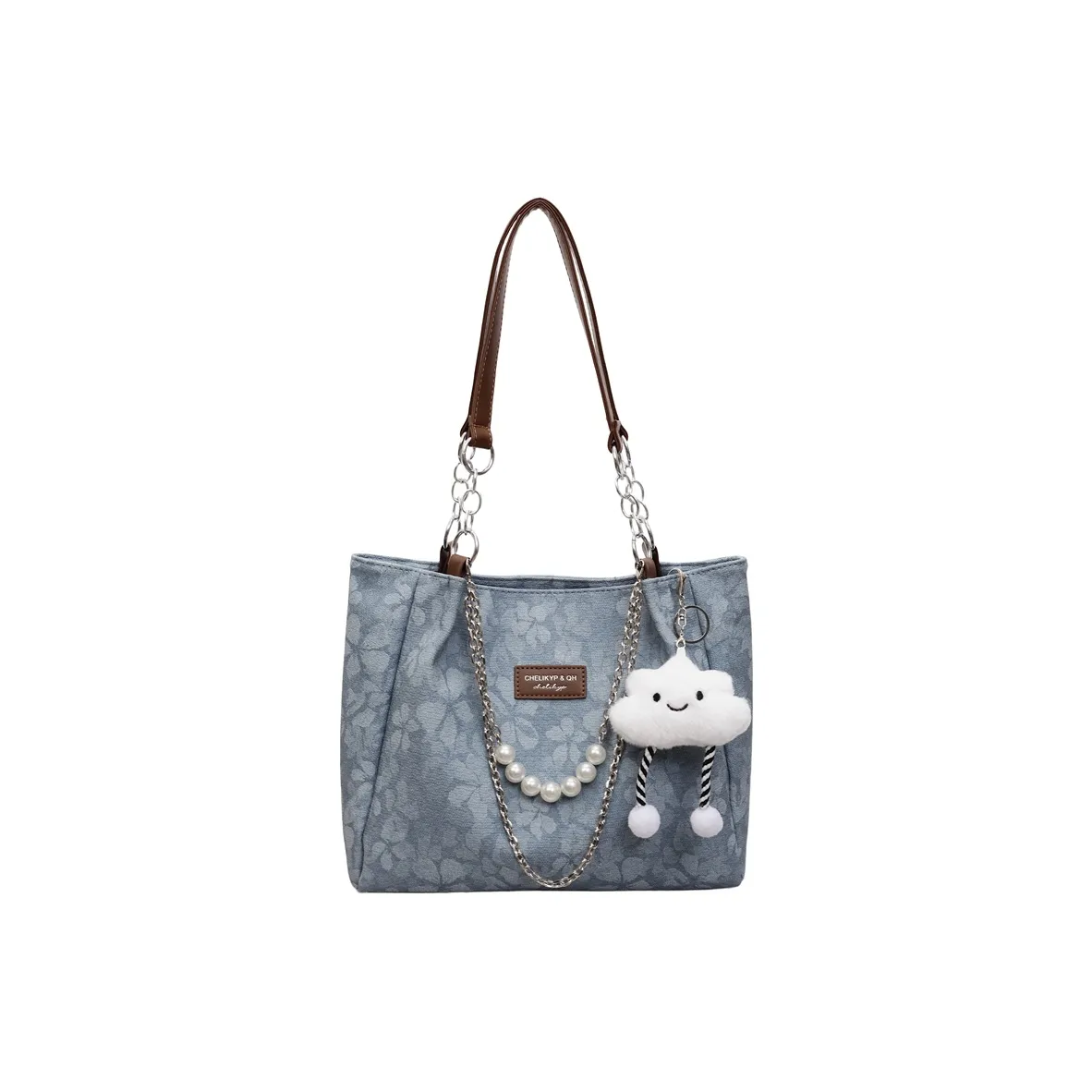 Bueno ПУ (полиуретан) Сумка Сумка через плечо Женская Синий Экрю Черный