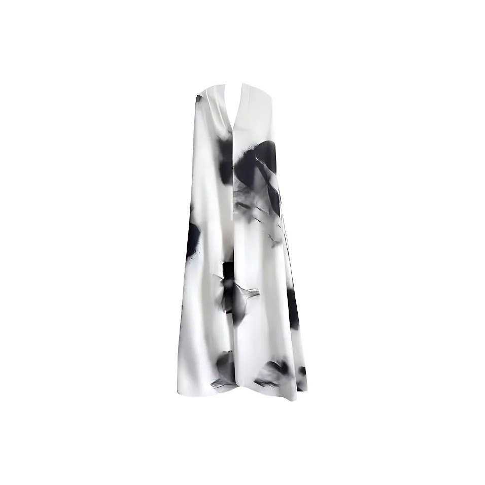 IQC Черно-белая панда Юбка + Лента Женские Слиплатья