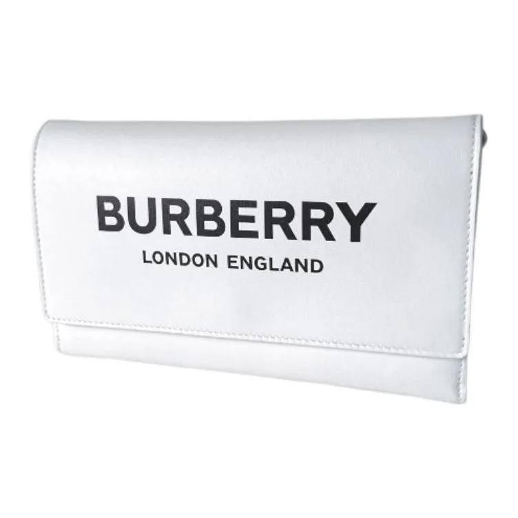 Burberry Leather Shoulder Bag, Crossbody Bag Women's White