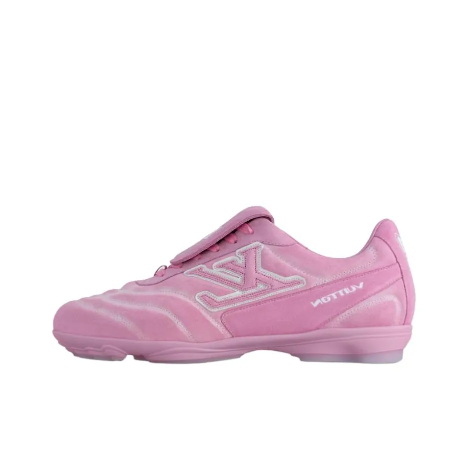 LOUIS VUITTON Footprint Soccer Low Top Casual Shoes Unisex Pink