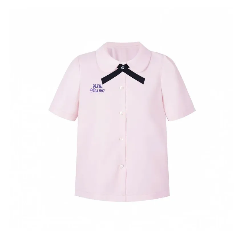 Mrs. Беллфлауэр Лето Выпускной PHOTO Комплект Короткий рукав Рубашка Женская верх Женская