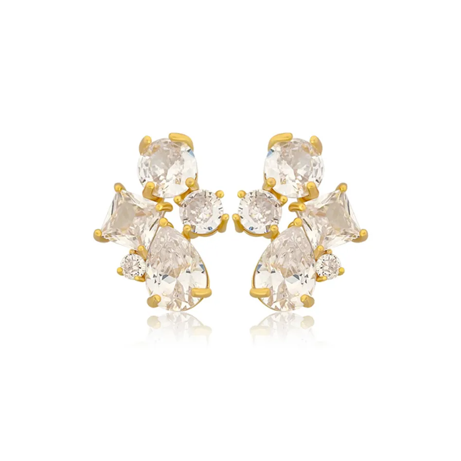 JOLLY SEASONS Серьги-гвоздики из меди женские