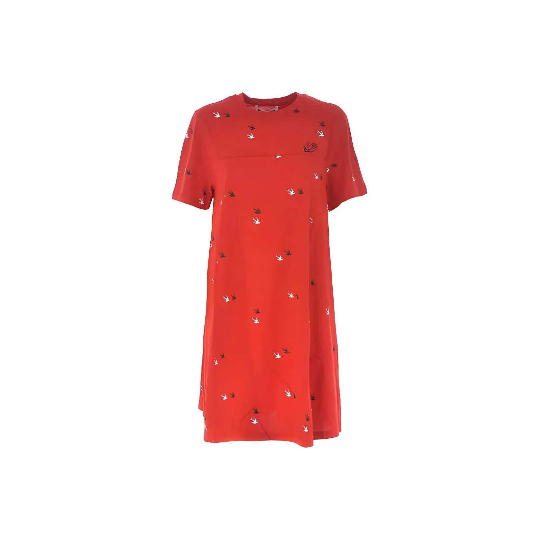 McQ Alexander McQueen Короткий рукав Платье Женское Красное