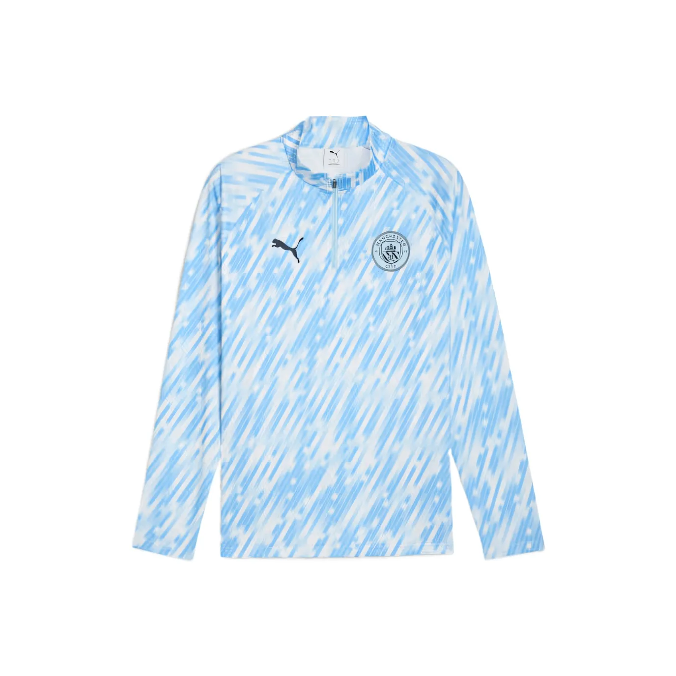 PUMA Manchester CityQuarter Zip Soccer Jersey Men's Blue