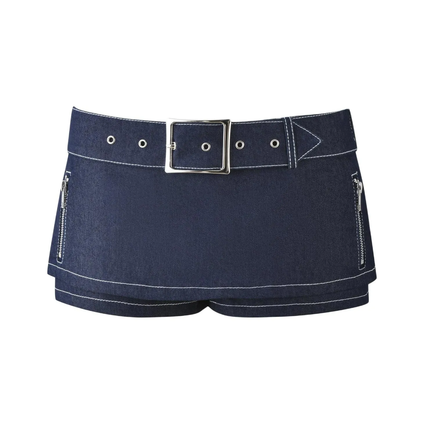 I.AM.GIA MARRION Деним Шорты-юбка Джинсовые короткие юбки Женские