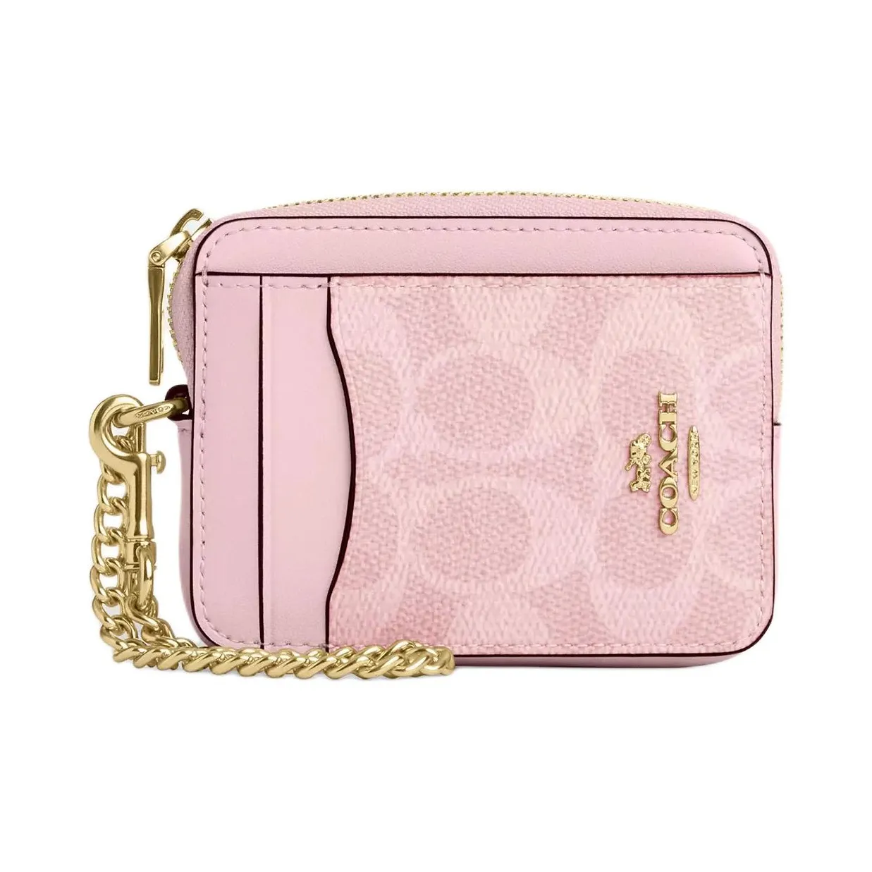 COACH Покрытие Холст Картхолдер Мини Женский Розовый